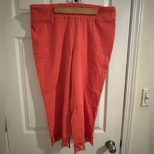 Salmon colored Capris PLUS SIZE 18W